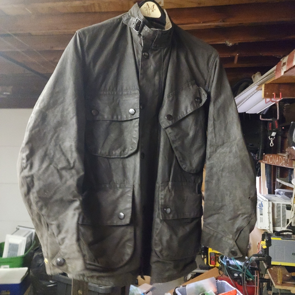 Barbour Nato International Size c44 Military 1970 Olive Brown Men's Jacket
